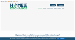 Desktop Screenshot of homeexchange50plus.com